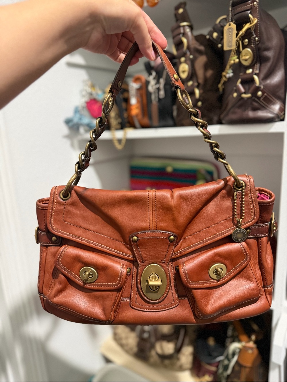 Vintage COACH Legacy Leigh in Cognac